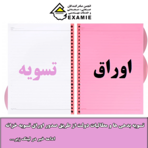 تسویه بدهی ها و مطالبات دولت از طریق صدور اوراق تسویه خزانه