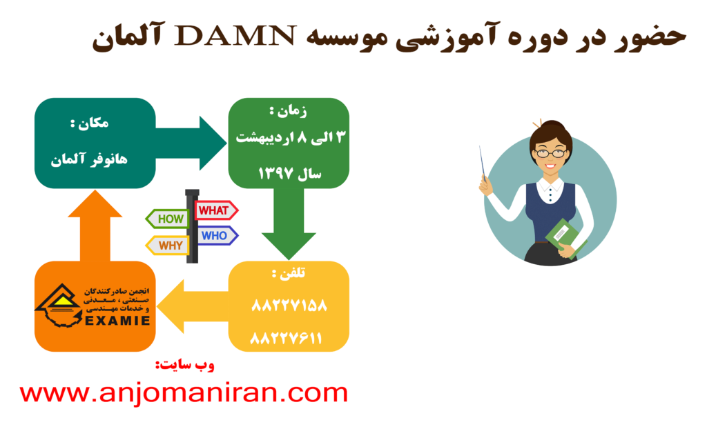 حضور در دوره آموزشی موسسه DAMN آلمان
