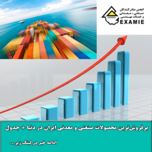 پرفروشترین محصولات صنعتی و معدنی ایران در دنیا + جدول